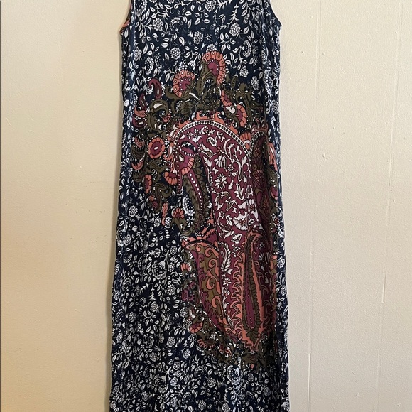 Vintage O'Neill Navy Red Floral Maxi Dress - Picture 2 of 7